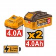 INGCO Κρουστικό Δραπανοκατσάβιδο Compact Μπαταρίας 20V Li-Ion 96Nm με Jacobs Τσοκ CIDLI209686E